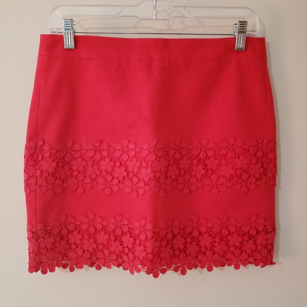 J.Crew Coral Mini Skirt